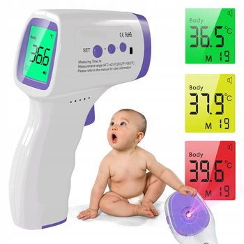 Termometr Bezdotykowy Na Podczerwień Lcd Elektroniczny Cyfrowy Certyfikat - DRMZ