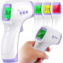TERMOMETR BEZDOTYKOWY NA PODCZERWIEŃ LCD ELEKTRONICZNY CYFROWY NA BATERIE