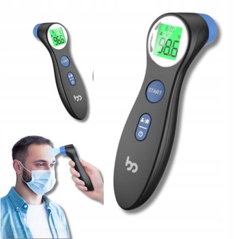 Termometr Bezdotykowy Podczerwien Elektroniczny LCD Na Czolo Temperatura - inna (Inny)