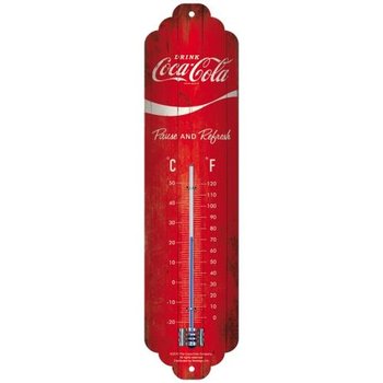 Termometr Coca-Cola - Logo Red Wav - Nostalgic-Art Merchandising Gmb