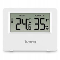 Termometr higrometr elektryczny Hama Ebro biały domowy Hama