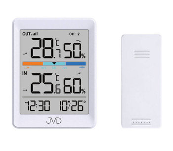 Termometr Higrometr JVD T3340.2 sonda zegar - JVD