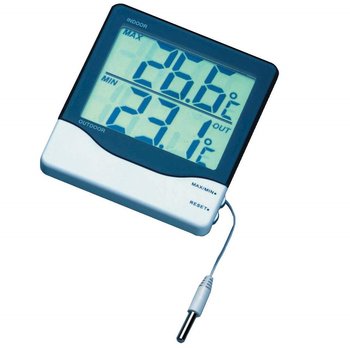 Termometr Max/Min cyfrowy z zewnętrznym czujnikiem przewodowym 3 metry 110x95x20mm SB TFA - TFA