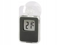 Termometr okienny Hama in/out szary