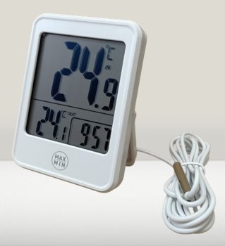 Termometr wew/zew z zegarem  220 - Inny producent