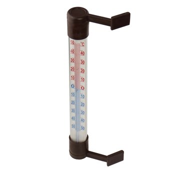 TERMOMETR ZEWNĘTRZNY WEWNĘTRZNY ZAOKIENNY ZA OKNO BALKONOWY OGRODOWY MAŁY - Inny producent