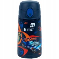 Termos dla chłopców z uchwytem i słomką Hot Wheels 400 ml Kite