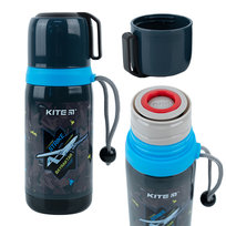 Termos Dla Dzieci Do Szkoły Metalowy Czarny Kite