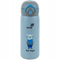 TERMOS DLA DZIECI METALOWY SITKO 430 ml NIEBIESKI Z UCHWYTEM KITE