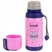 TERMOS DLA DZIEWCZYNEK Z KUBKIEM DLA DZIECI RÓŻOWY 350 ml KITE