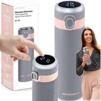 Termos kubek termiczny 450ml z wyświetlaczem Berdsen szary Berdsen