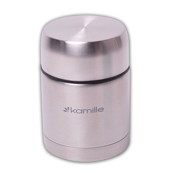 Termos obiadowy KAMILLE, srebrny, 500 ml