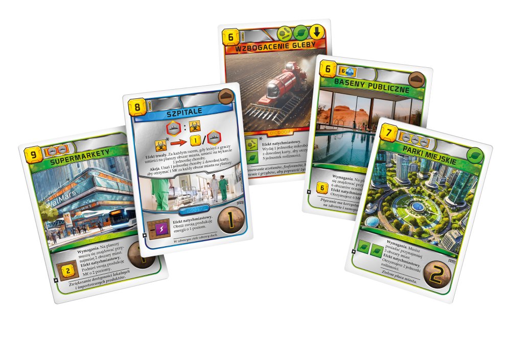 Terraformacja Marsa: Zestaw dodatkowy #11 (5 kart), gra planszowa, Rebel