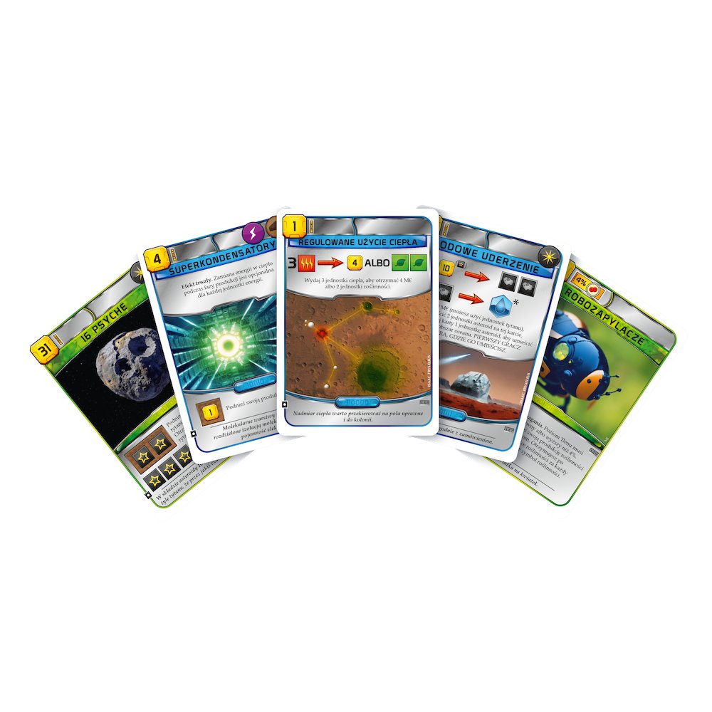 Terraformacja Marsa: Zestaw dodatkowy #9 (5 kart), gra planszowa, Rebel