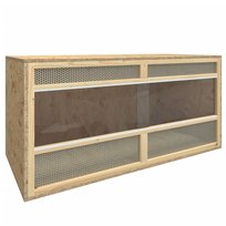 Terrarium dla gadów - drewno, szkło, stal - 100x47 / AAALOE
