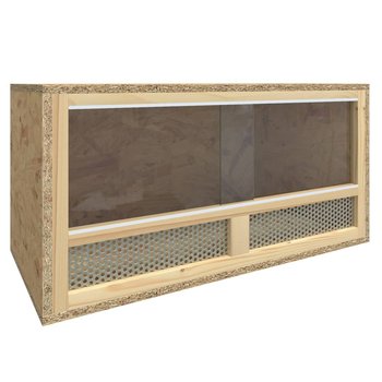Terrarium dla gadów drewno-szkło-stal 60x30x30 cm / AAALOE - Inna marka