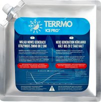 Terrmo Ice Pro Xl 1X830Ml – Żelowy Wkład Chłodzący Do Torby Termicznej Lodówki Turystycznej Xl 25X25 Cm TERRMO