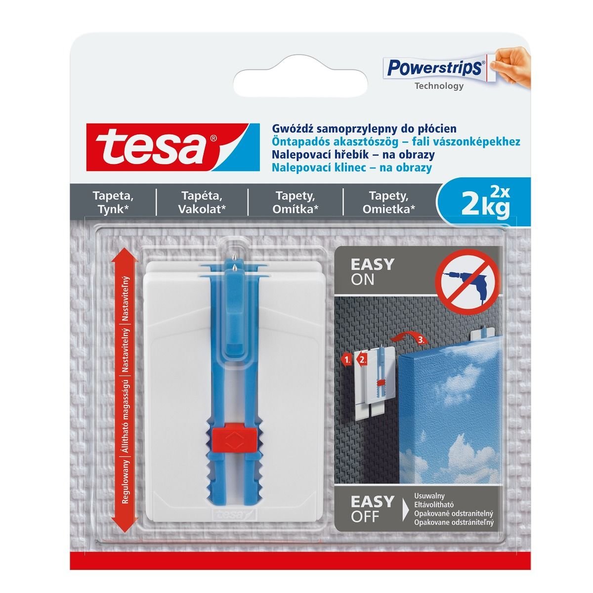 TESA, Gwoździe Samo.Lep.Reg.2Szt