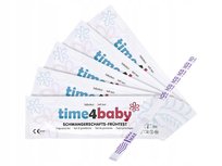 TEST CIĄŻOWY paskowy marki TIME4BABY 10mIU/ml 10szt PREMIUM