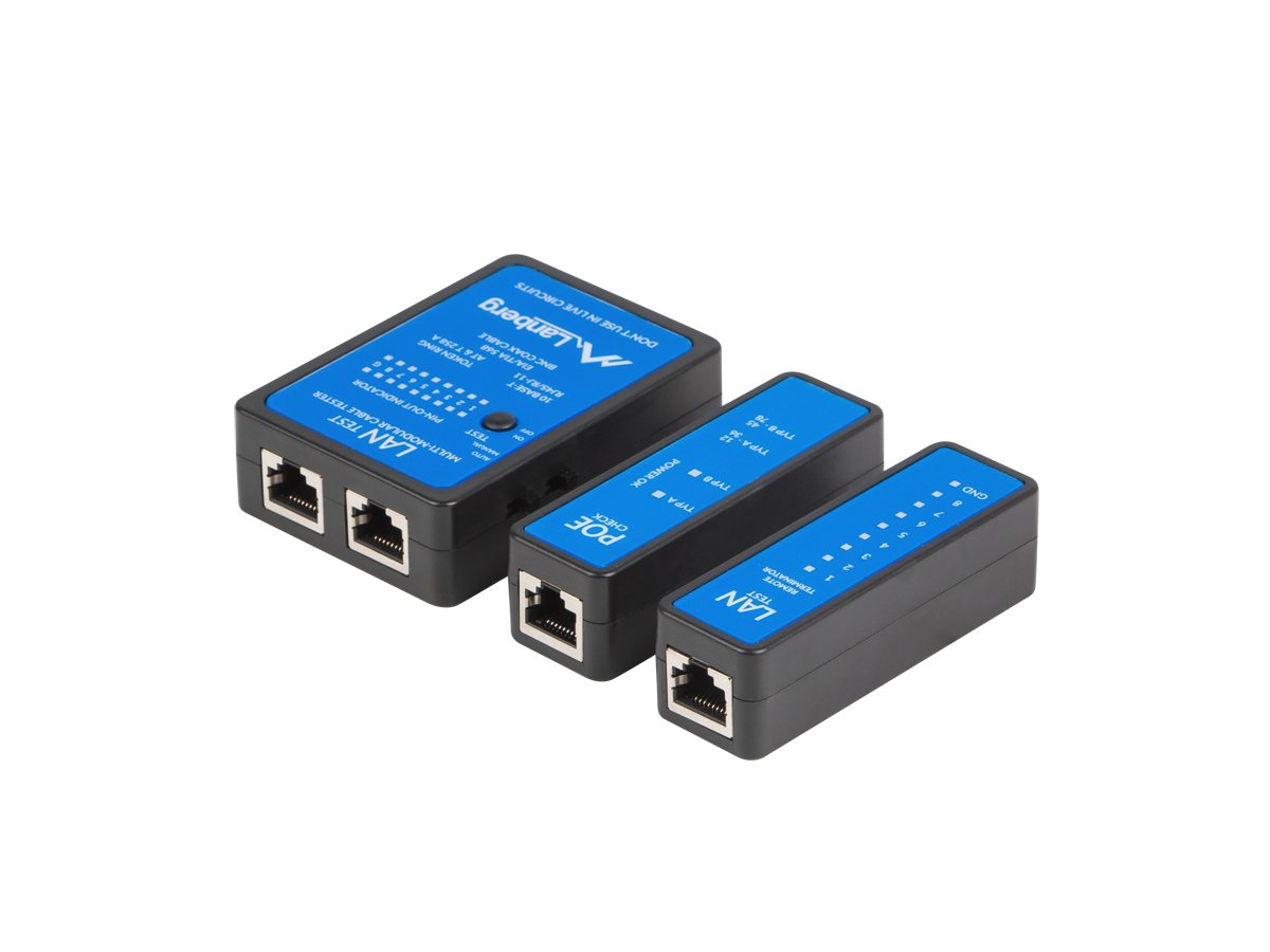 Tester kabli LAN POE RJ-45 RJ-11 COAXIAL LANBERG