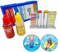 TESTER KROPELKOWY MIERNIK POZIOMU pH WODY WOLNEGO CHLORU W BASENIE 