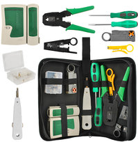 Tester Sieciowy RJ45 Zaciskarka Wciskacz Zestaw do Kabli Stripper Etui Wtyk Etui ISO TRADE Bigstren