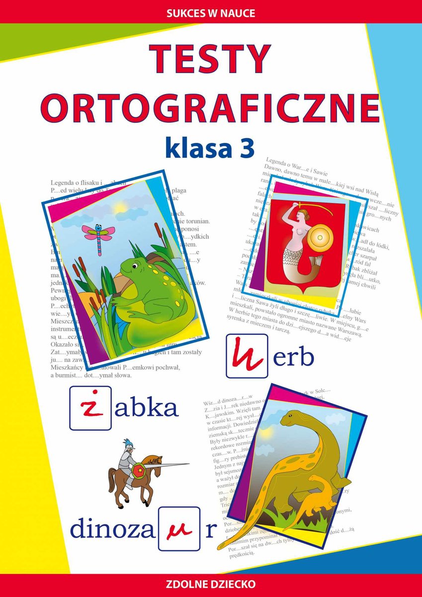 Testy ortograficzne. Klasa 3 - ebook PDF
