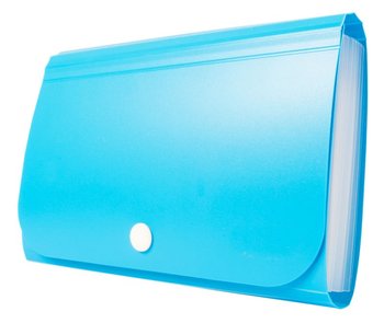 Tetis, Mini organizer harmonijkowy PP za zatrzask, niebieski (koperta PP) - TETIS