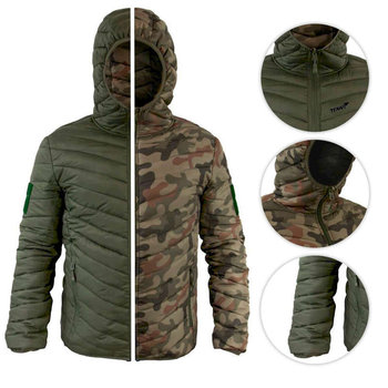 Texar Kurtka Dwustronna Reverse Olive-PL Camo - Polskie Camo || Olive - L - Helikon-Tex