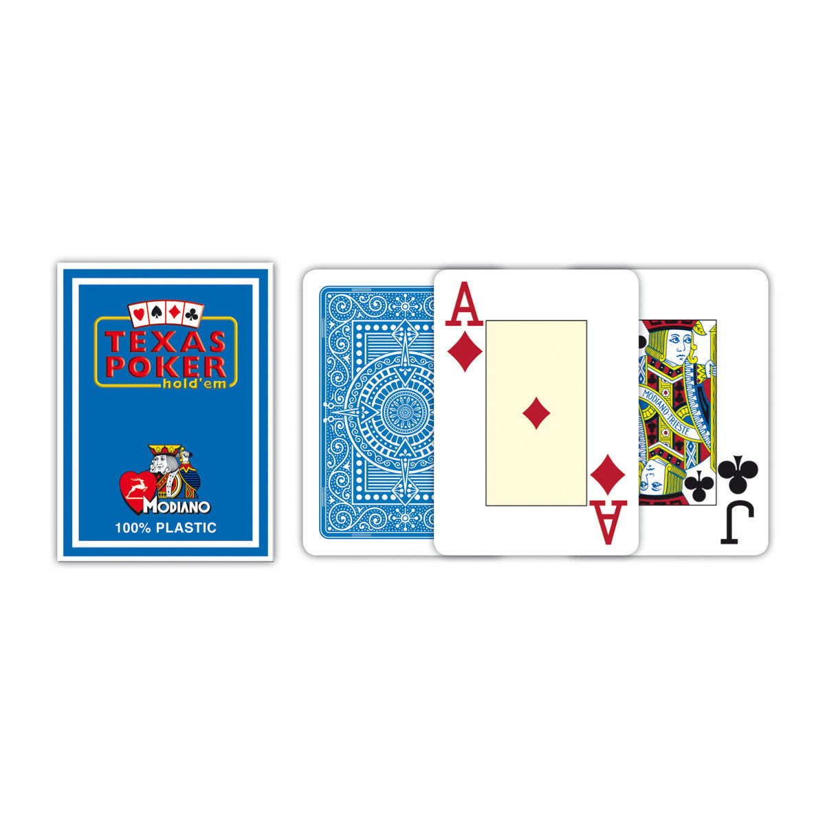 Texas Poker Jumbo Index, karty, Modiano