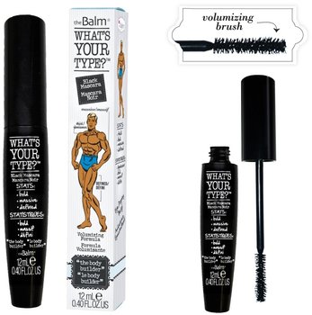 The Balm, Whats Your Type, tusz do rzęs Black Body Builder, 12 ml - The Balm