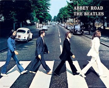 The Beatles (Abbey road) - plakat 50x40 cm - GBeye