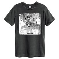 The Beatles: Beatles Revolver Amplified Vintage Charcoal Large T Shirt 