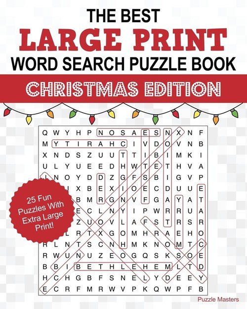 The Best Large Print Christmas Word Search Puzzle Book - Puzzle Masters ...