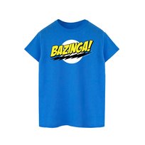 The Big Bang Theory Męska Bawełniana Koszulka Bazinga (L / Lazurowy) The Big Bang Theory