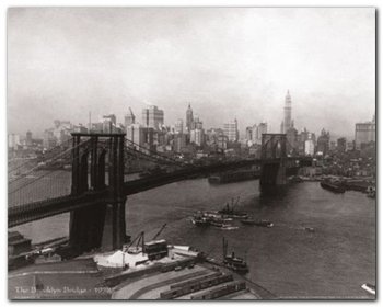 The Brooklyn Bridge plakat obraz 50x40cm - Wizard+Genius