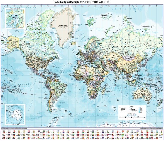 The Daily Telegraph Map of the World - Opracowanie zbiorowe | Książka w ...