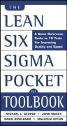 The Lean Six Sigma Pocket Toolbook Rowlands David T., George Michael L., Upton Malcolm, Maxey John