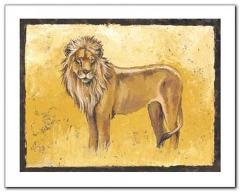 The Lion Stands Proud plakat obraz 50x40cm - Wizard+Genius