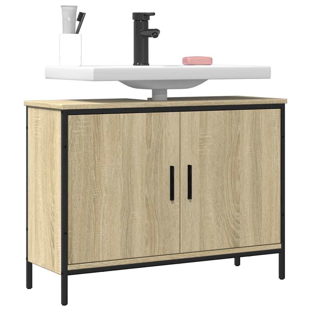 The Living Store Szafka Pod Umywalk D b Sonoma 80x30x60 Cm The Living Store Szafka Pod Umywalk D b Sonoma 80x30x60 Cm