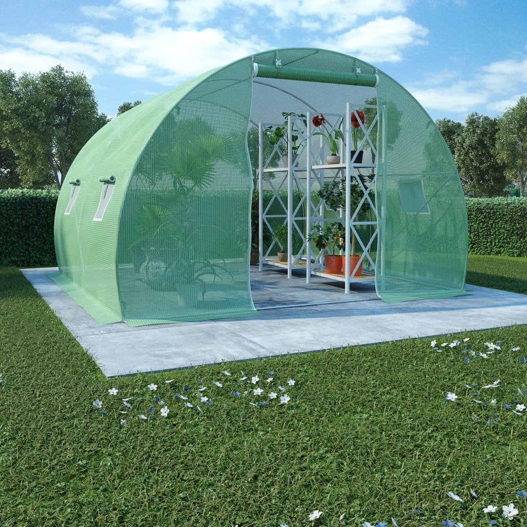 Serre De Jardin 3x2x2 M - Structure Acier, Film PE UV - Plonos Szklarnia - Modèle 4910-A