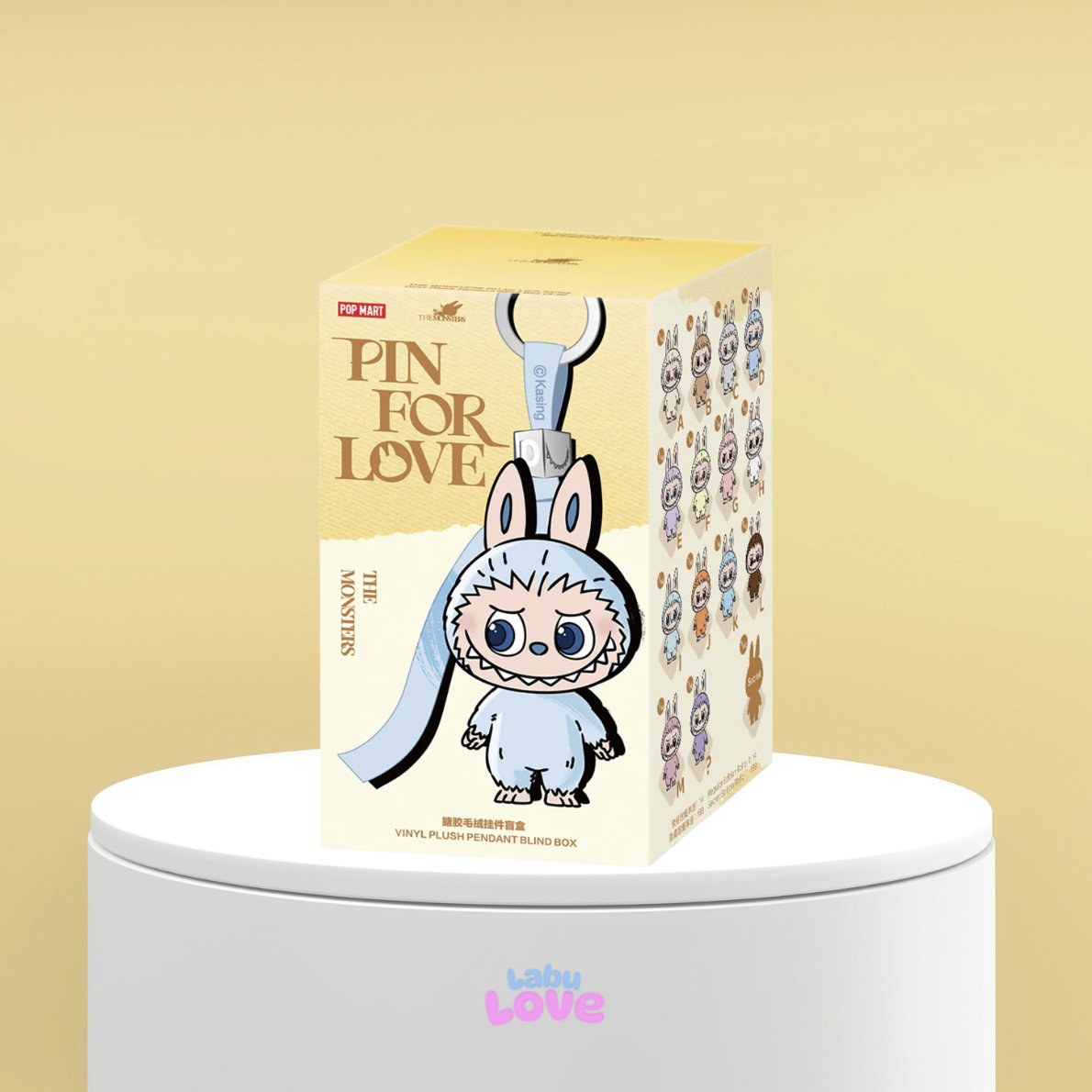 THE MONSTER PIN FOR LOVE 『Ｈ』 Pop Mart Labubu The Monster Pin for Love brelok blind box