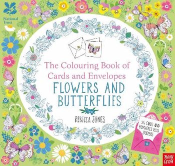 The National Trust: Colouring Cards and Envelopes: Flowers and Butterflies - Jones Rebecca