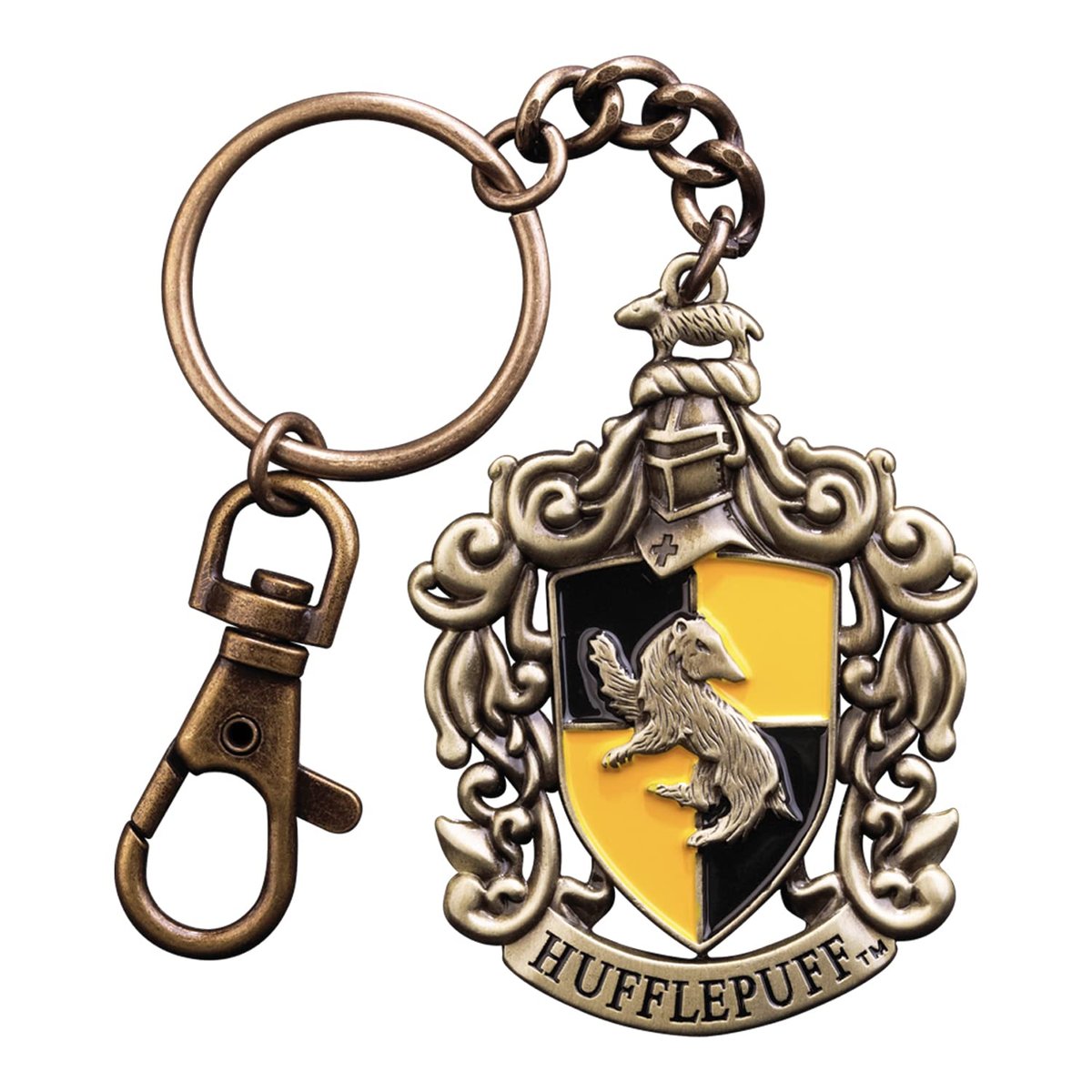 The Noble Collection The Noble Collection Hufflepuff Crest Keychain