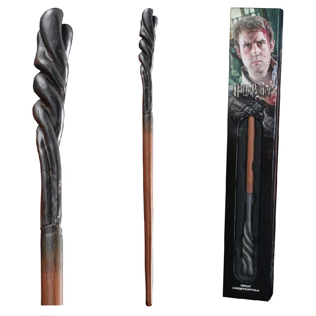 The Noble Collection The Noble Collection - Neville Longbottom Wand In A Standard Windowed Box - 13in (33cm) High Quality Wizarding World Wand - Harry Potter Film Set Mo..