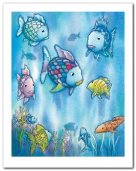 The Rainbow Fish plakat obraz 24x30cm - Wizard+Genius