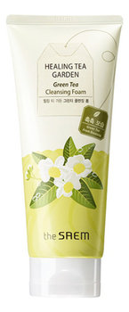 The Saem, Healing Tea Garden Green Tea, oczyszczająca pianka do twarzy, 150 ml - The Saem