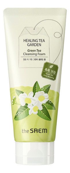 Zdjęcia - Produkt do mycia twarzy i ciała The Saem ,  Healing Tea Garden Green Tea Cleansing Foam Pianka oczy 