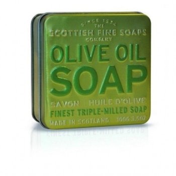 The Scottish Fine Soaps, Olive Oil, mydło w puszce, 100 g - The Scottish Fine Soaps