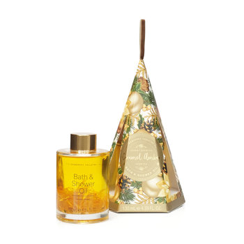 The Somerset Toiletry Co, Olejek do ciała Traditional Festive Gold Caramel Amber, 130 ml - The Somerset Toiletry Co